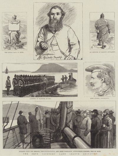 A Skye Crofters Land League agitációja alkotó: Alfred Courbould